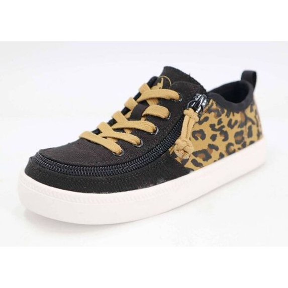 BILLY Footwear Toddler's Harbor Zipper Sneakers Black Cheetah - SIZE 9