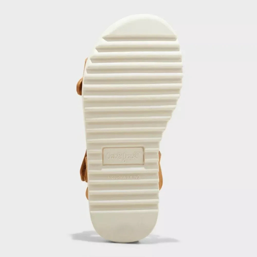 Cat & Jack Toddler Girls Shaelyn Footbed Sandals Cognac - CHOOSE SIZE