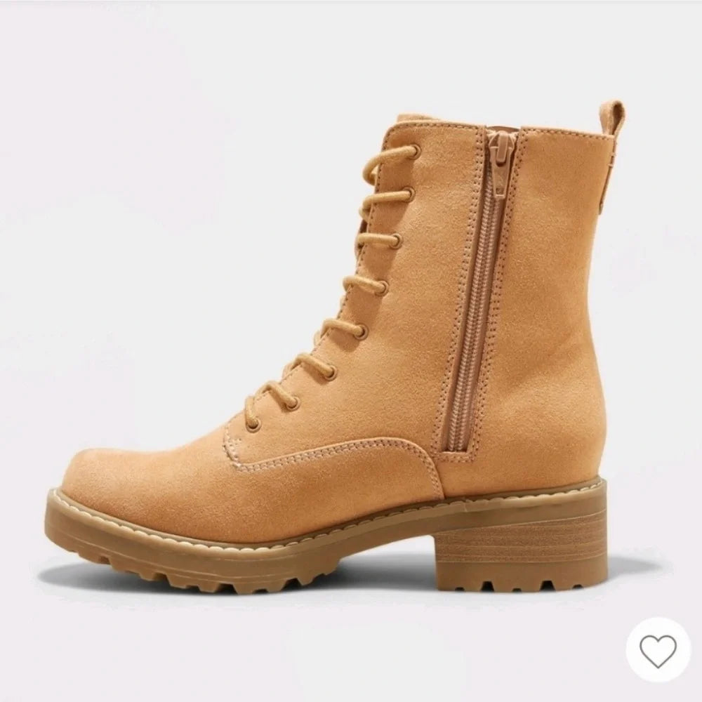 Universal Thread Women’s Ophelia Lace-up boots Tan - CHOOSE SIZE