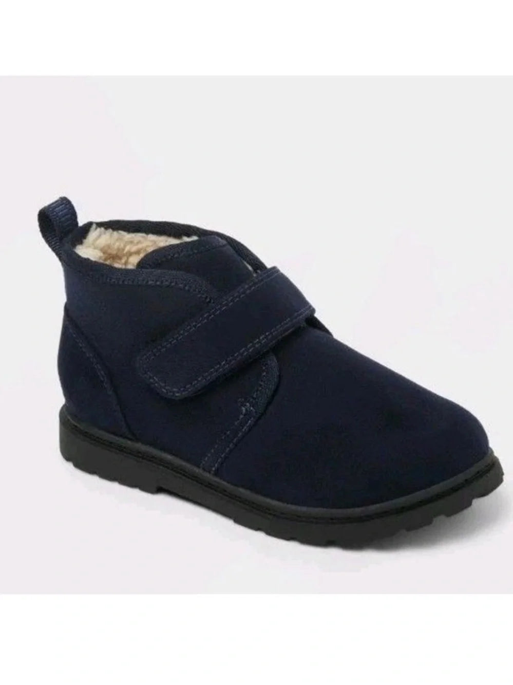 Toddler Boys Magnus Sherpa Lined Ankle Bootie Navy - CHOOSE SIZE