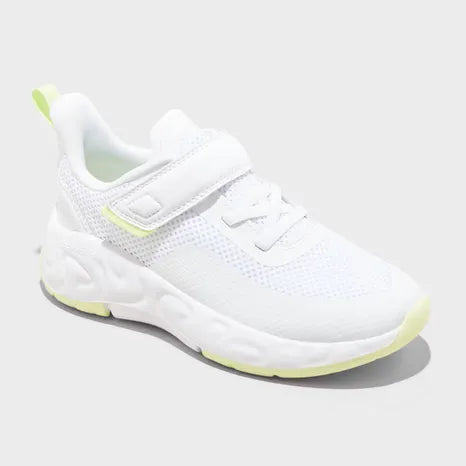 All In Motion Kids' Peyton Performance Sneakers - White - Size 1