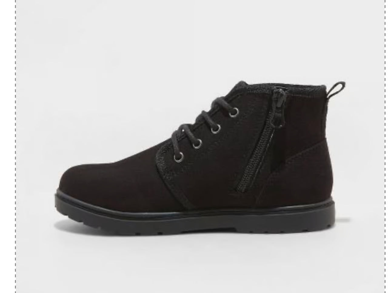 Cat & Jack Boys' Ronin Slip-On Zipper Chukka Boots - CHOOSE SIZE