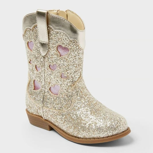 Toddler Dallas Glitter Western Boots - Cat & Jack - Size 10