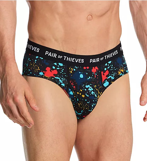Pair of Thieves Men's SuperFit  Mesh Magics Boxer Brief Black/Blue - S