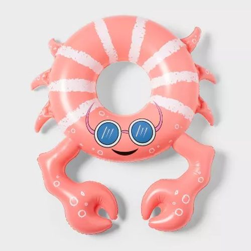 Sun Squad Inflatable Crab Swim Tube 4’2” Ages 9+