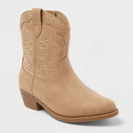 Art Class Kids' Elma Studded Western Boots - Size 4