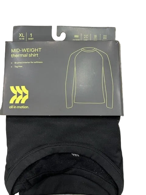 All in Motion Mens Mid-Weight Thermal Shirts -  CHOOSE SIZE/ COLOR
