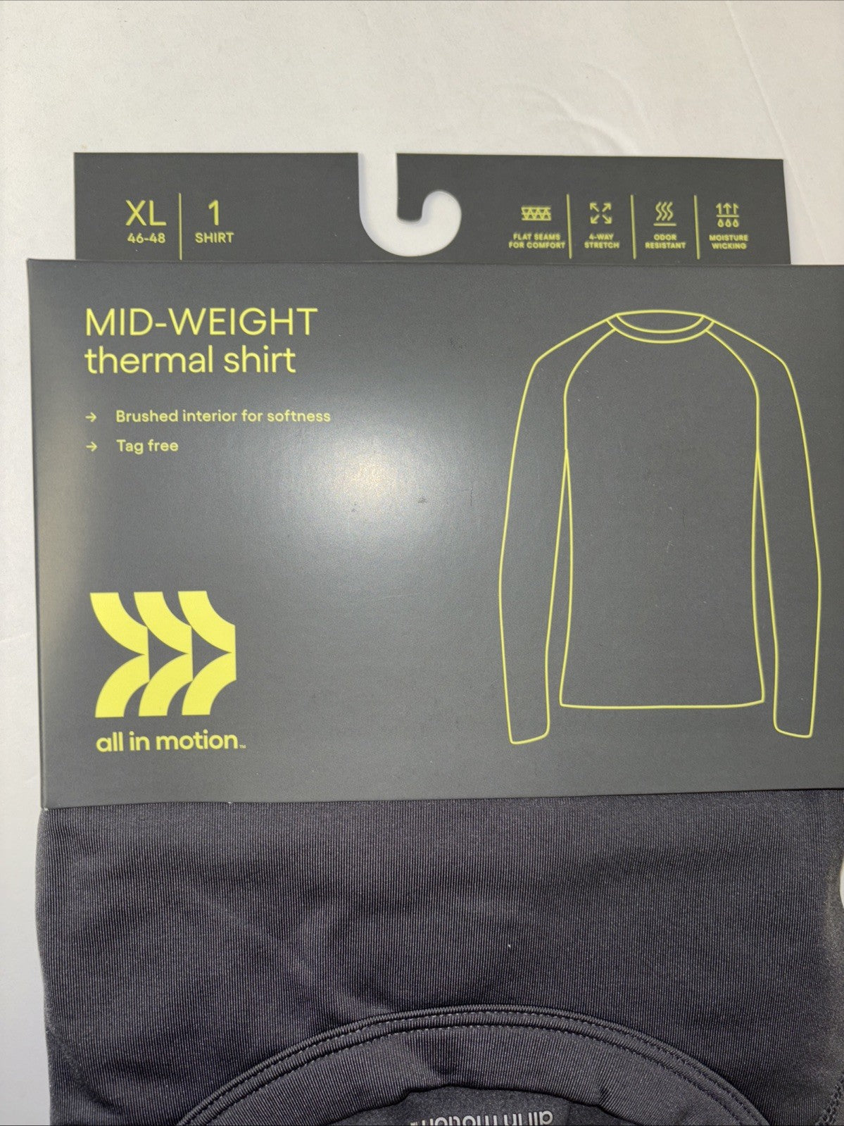 All in Motion Mens Mid-Weight Thermal Shirts -  CHOOSE SIZE/ COLOR