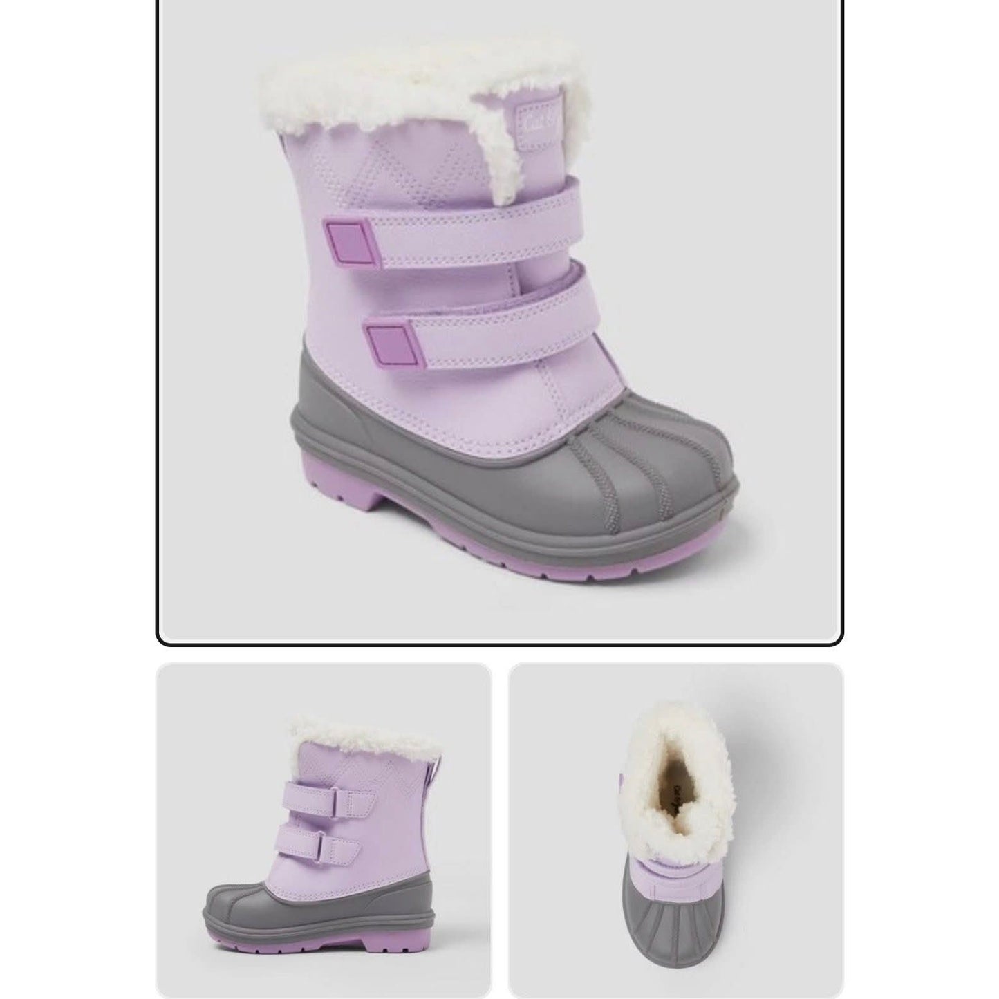 Cat & Jack Toddler Denver Winter Boots  Purple - CHOOSE SIZE