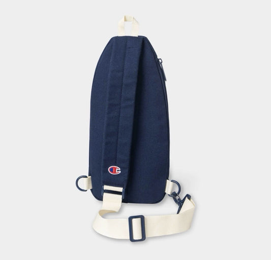 Champion Canvas Crossbody Shoulder Sling Bag - Navy Blue