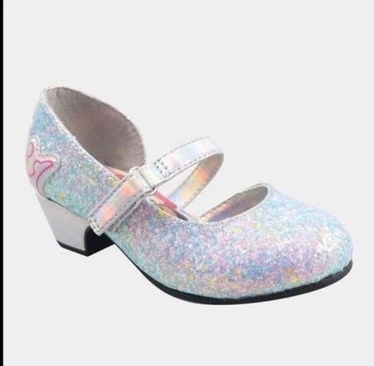 Toddler Girls' Disney Mary Jane Heels - Silver - Size 7
