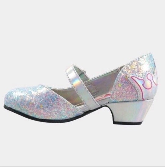 Toddler Girls' Disney Mary Jane Heels - Silver - Size 7