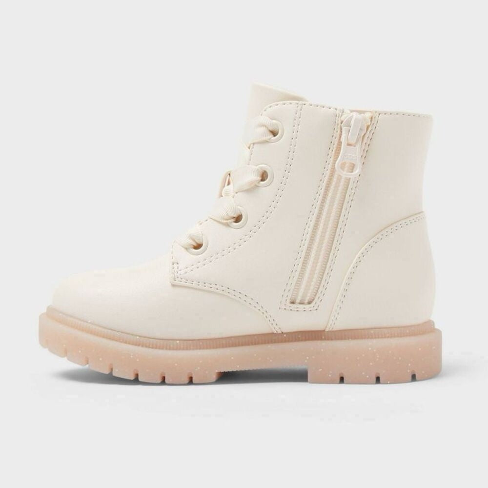 Toddler Amaya Lace-Up Zipper Combat Boots - Cat & Jack