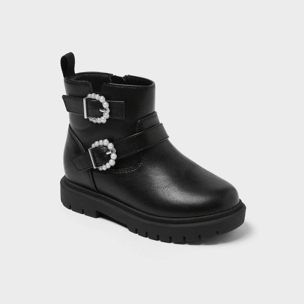 Toddler Girls' Evie Lug Sole Ankle Boots - Cat & Jack