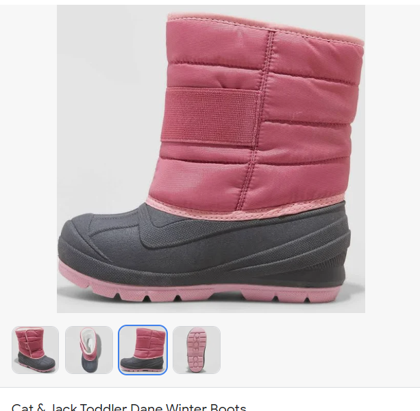Toddler Pink Dane Thermolite Waterproof Snow Boots  Cat & Jack -Size 5