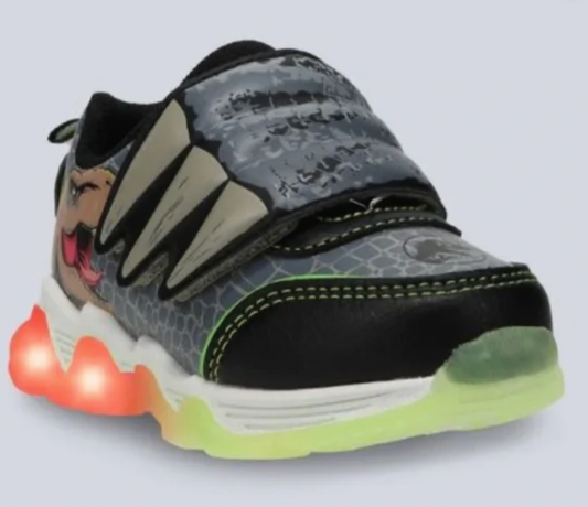 Jurassic World Park Boys Toddler Athletic Light-up Green Sneakers - Size 10