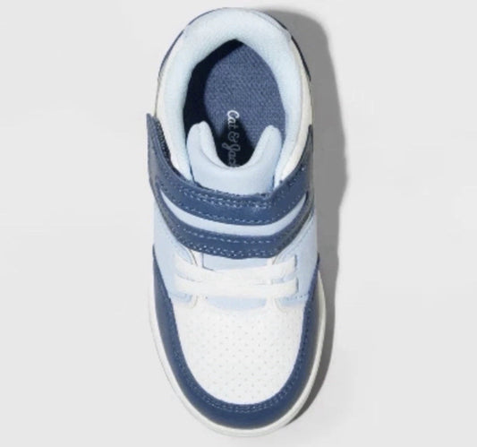 Cat & Jack Toddler Hudson Sneakers Blue White Hook and Loop- CHOOSE Sz