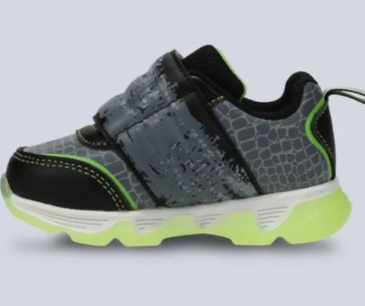 Jurassic World Park Boys Toddler Athletic Light-up Green Sneakers - Size 10