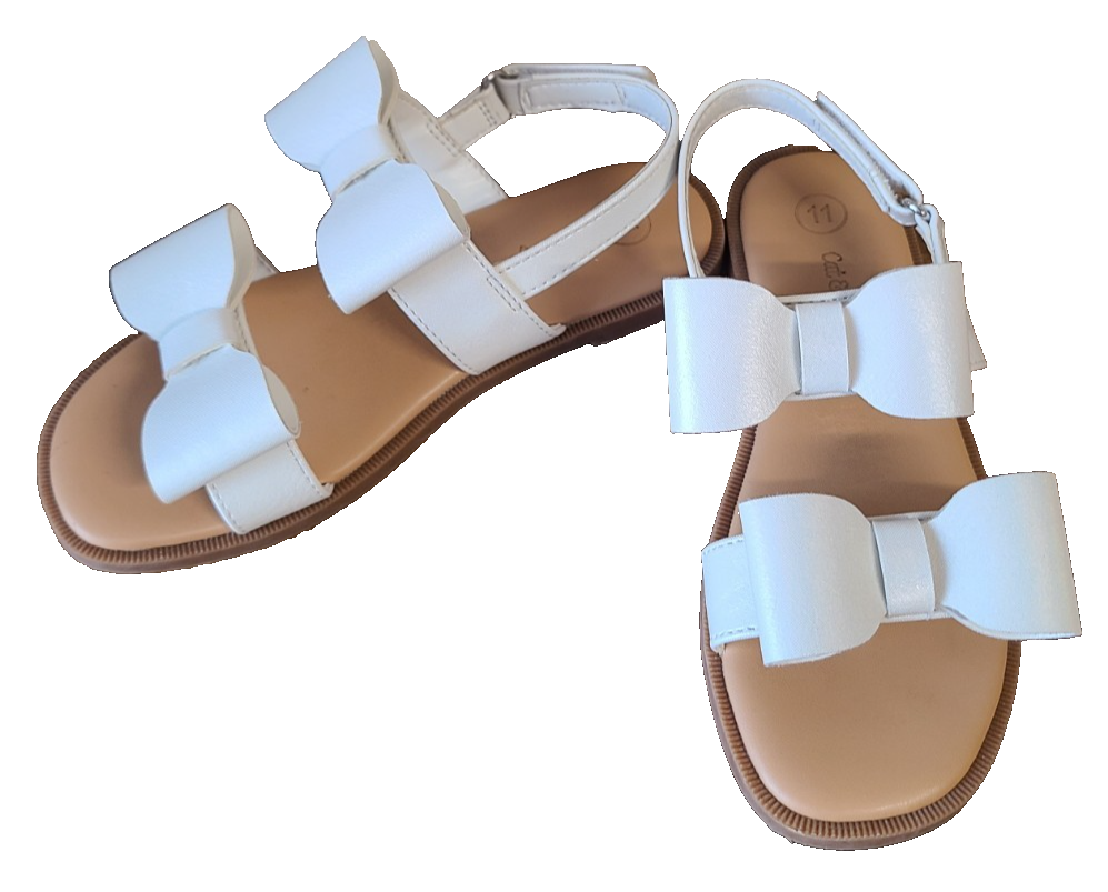 Toddler Girls' Ruby Bow Sandals - Cat & Jack - CHOOSE SIZE/ COLOR