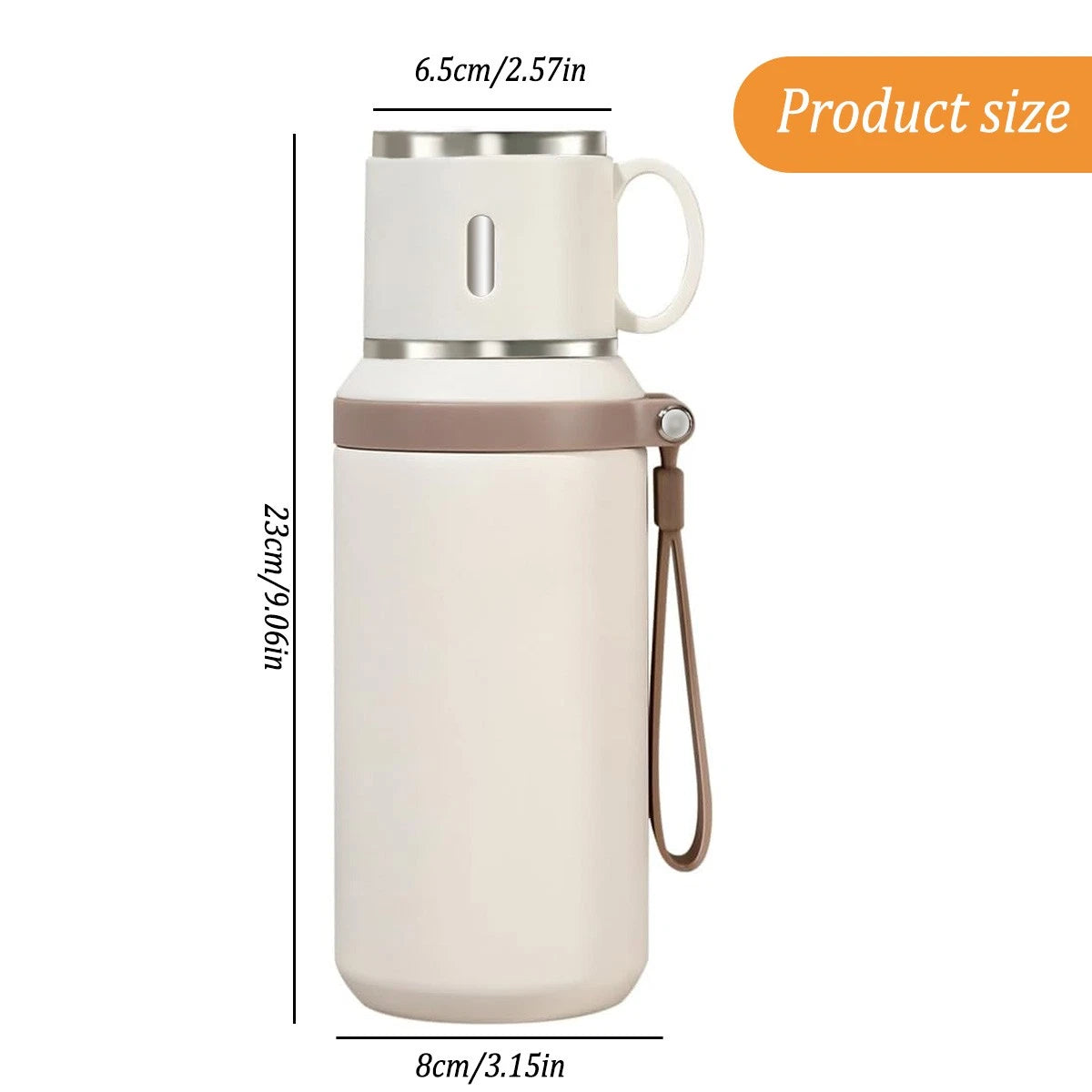 Portable 316 Stainless Steel Insulated Water Bottle 600ML Cold and Hot Flask - CHOOSE COLOR