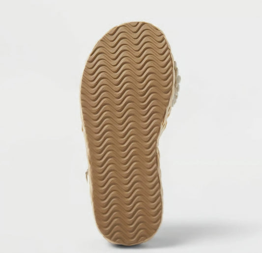 Girls' Makayla Daisy Platform Sandals Art Class - White - Size 5
