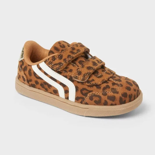 Toddler Dakota Retro Hook and Loop Closure Court Sneakers  Brown - Cat & Jack Size 11