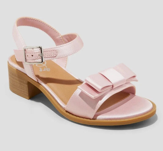 Kids' Belle Satin Dress Heels Blush - art class - CHOOSE SIZE