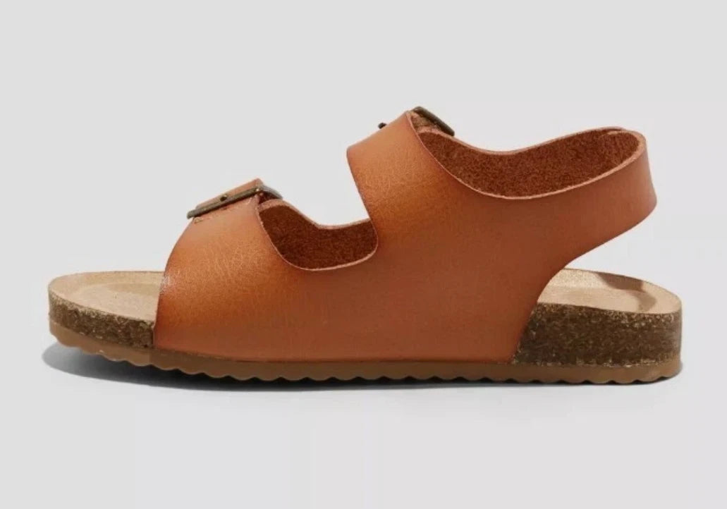 Cat & Jack Toddler Reagan Footbed Toddler Sandals - Cognac CHOOSE SIZE