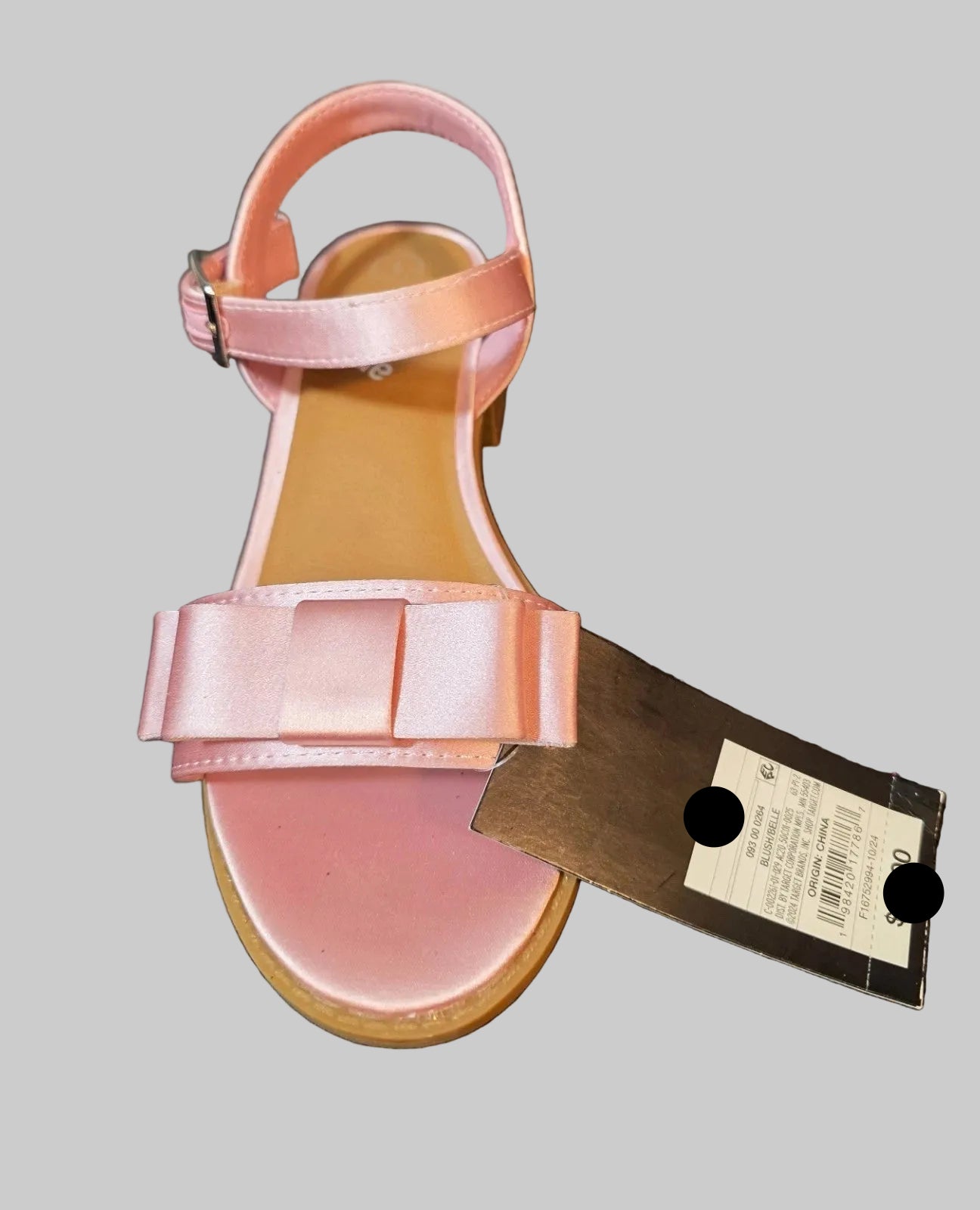 Kids' Belle Satin Dress Heels Blush - art class - CHOOSE SIZE