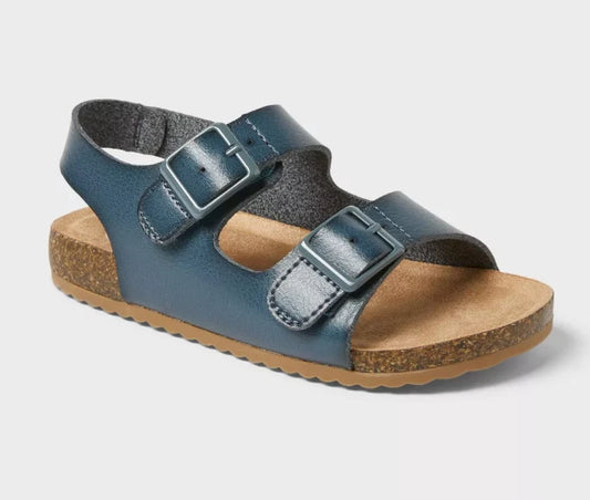 Toddler Reagan Footbed Sandals Navy Blue - Cat & Jack - CHOOSE SIZE