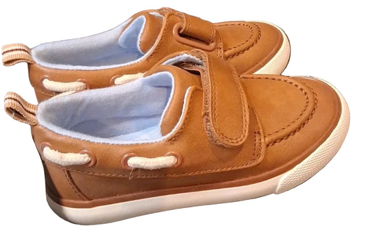 Cat & Jack Toddler Levi Boat Pull-On Shoes Dark Brown - Size 5