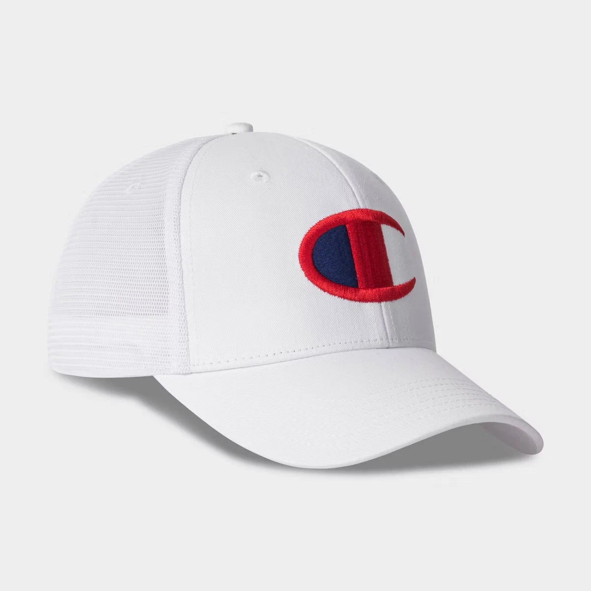 Champion Adult Twill Trucker Hat - White