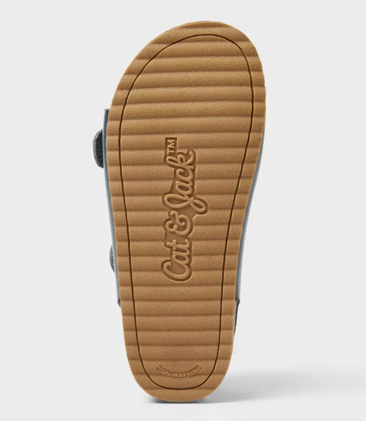 Toddler Reagan Footbed Sandals Navy Blue - Cat & Jack - CHOOSE SIZE