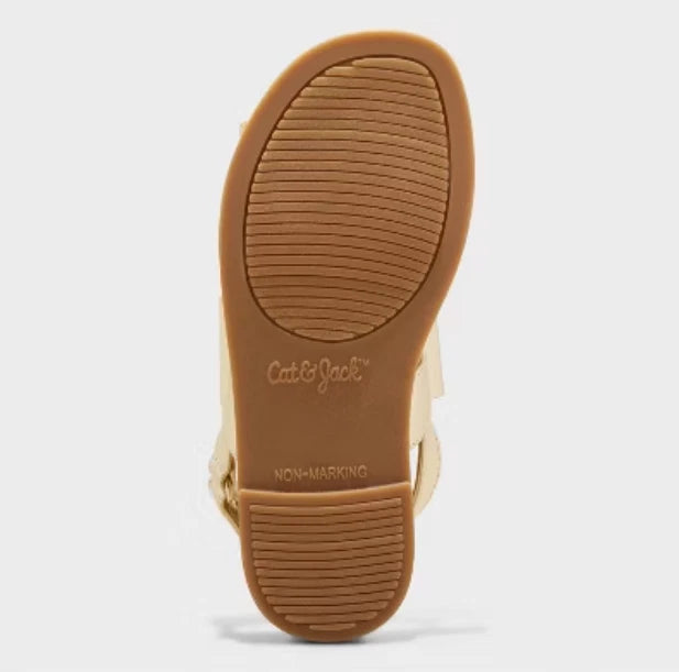 Toddler Girls' Ruby Bow Sandals Gold - Cat & Jack - CHOOSE SIZE