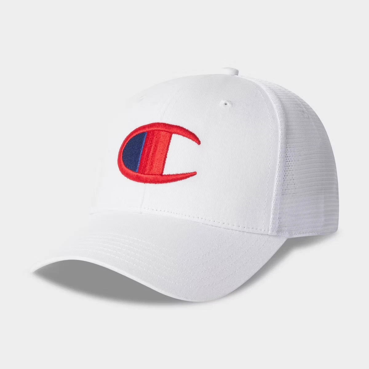 Champion Adult Twill Trucker Hat - White