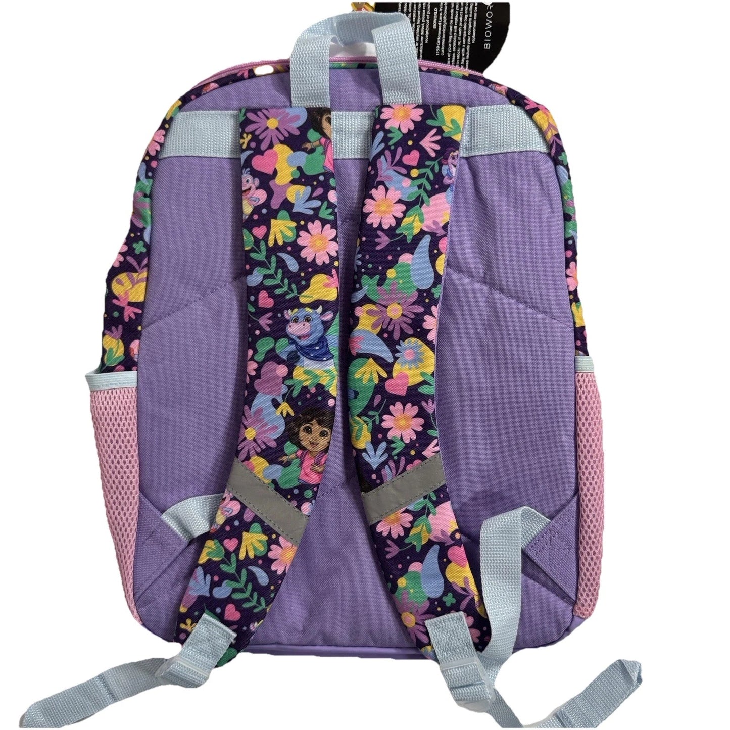 Dora Backpack Kids Boots Map Purple Explorer Nickelodeon 16"