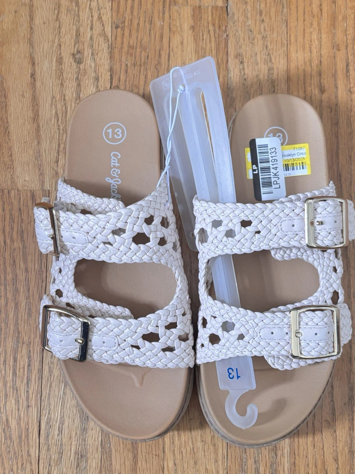 Kids' Brooklyn Crochet Footbed Sandals Blush - Cat & Jack - CHOOSE SIZE