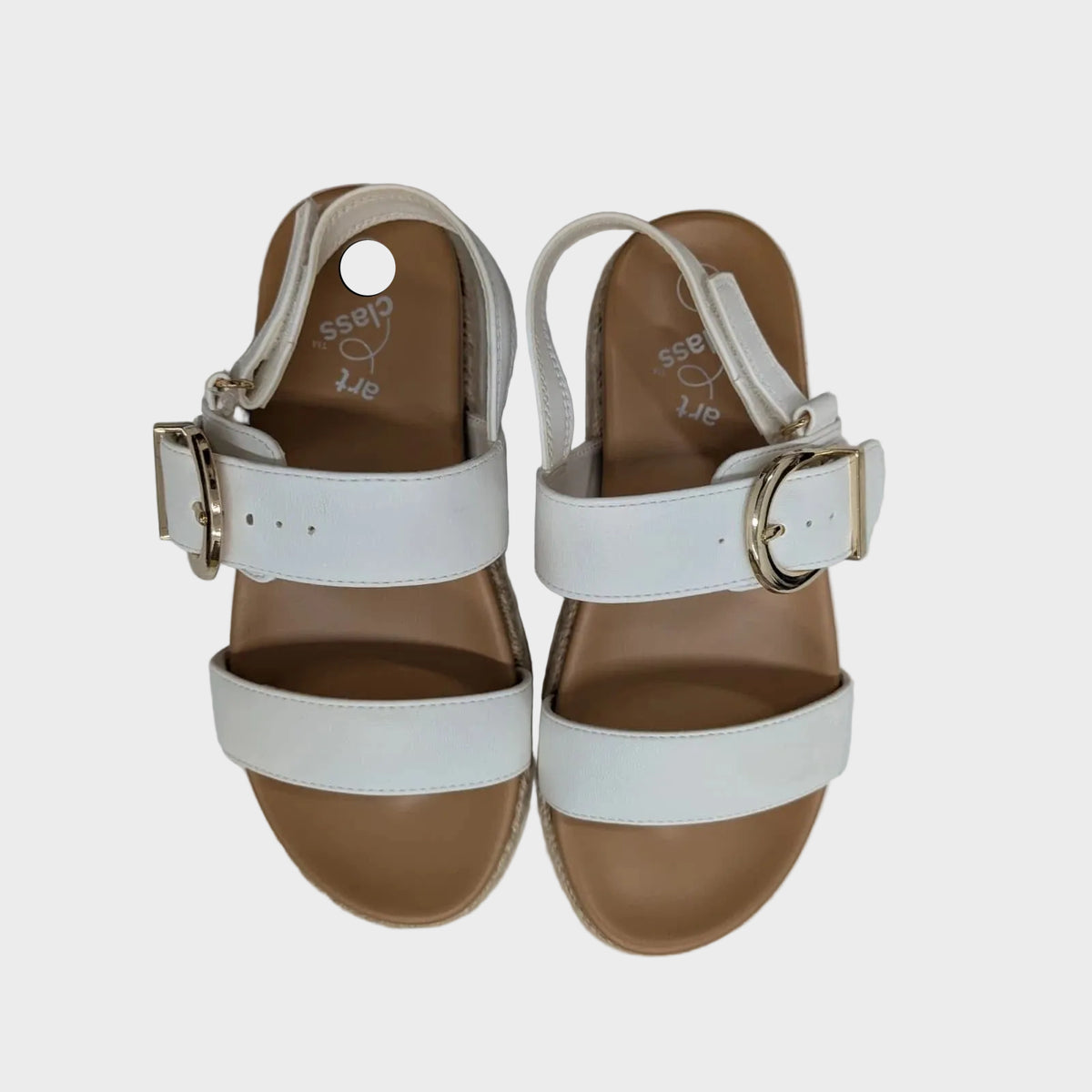 Kids' Laine 2 Buckle Platform Sandals Beige- art class™