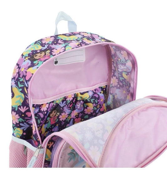 Dora Backpack Kids Boots Map Purple Explorer Nickelodeon 16"
