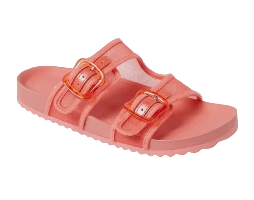 Kids' Kaia Mesh Footbed Sandals Coral Red - Cat & Jack - CHOOSE SIZE