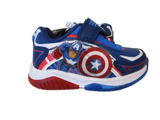 Marvel Design Toddler Disney Captain America Avenger Sneakers Blue- CHOOSE SIZE