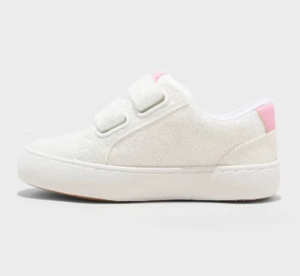 Toddler Sora Glitter Sneakers White - Cat & Jack - CHOOSE SIZE