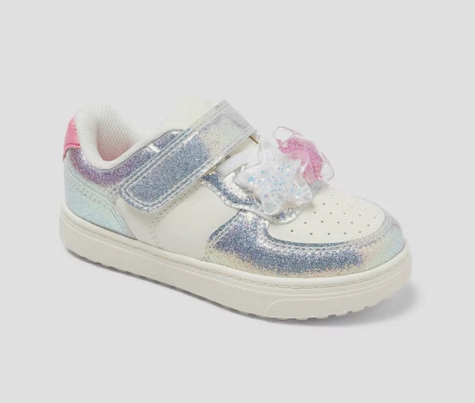 Toddler Jaid Court Sneakers Silver - Cat & Jack - Size 9