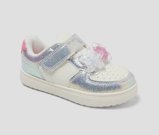 Toddler Jaid Court Sneakers Silver - Cat & Jack - Size 9