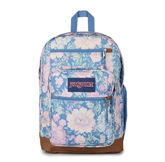 JanSport Cool Student 17.5" Backpack - FADED TAPESTRY ELEMENTAL BLUE