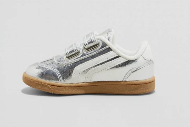 Cat & Jack Toddler Dakota Retro Court Sneakers Silver - CHOOSE SIZE