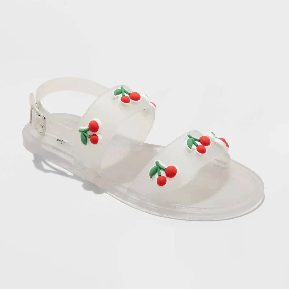 Girls' Art Class Cherry Red Saniah Jelly Sandals - CHOOSE SIZE