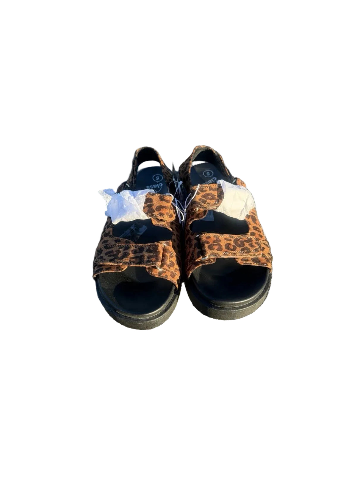 Kids' Verity Platform Hardware Sandals Leopard Print - art class - CHOOSE SIZE