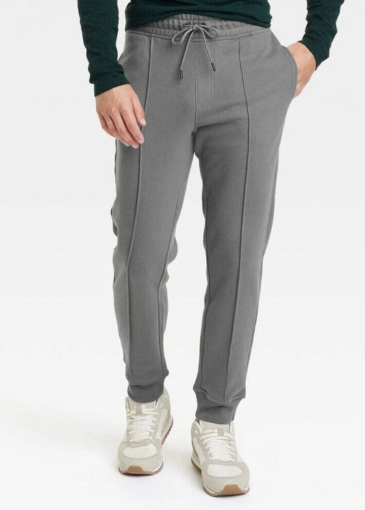 Men's Tapered Pintuck Fleece Jogger Pants - Goodfellow & Co - Choose Size