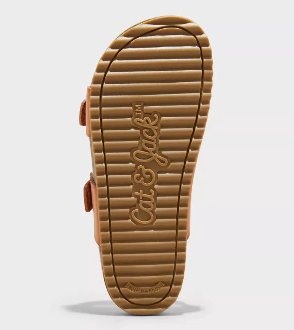 Kids' Drew Footbed Sandals Cognac - Cat & Jack - CHOOSE SIZE